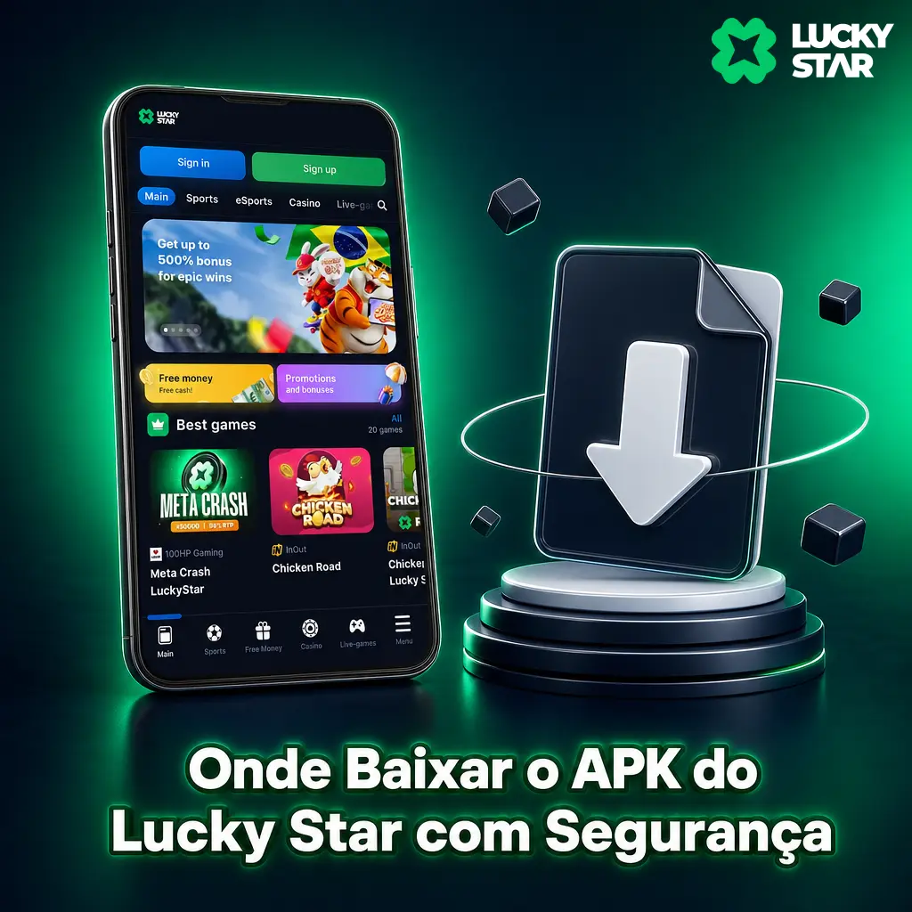 Download seguro do APK Lucky Star pelo site oficial, evitando fóruns e fontes não verificadas com risco de malware.